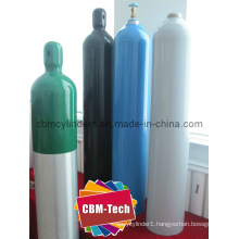 ISO7866 Standard High Pressure 40L Aluminum O2 Gas Cylinders